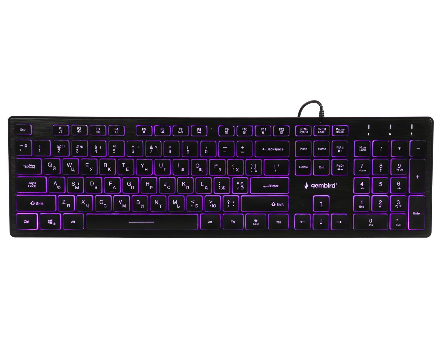 Клавіатура Gembird KB-UML3-01-UA Ukr Black