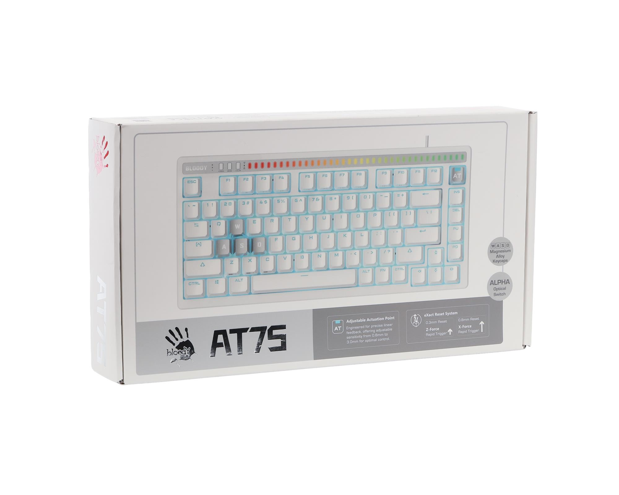 Клавіатура Bloody AT75 White