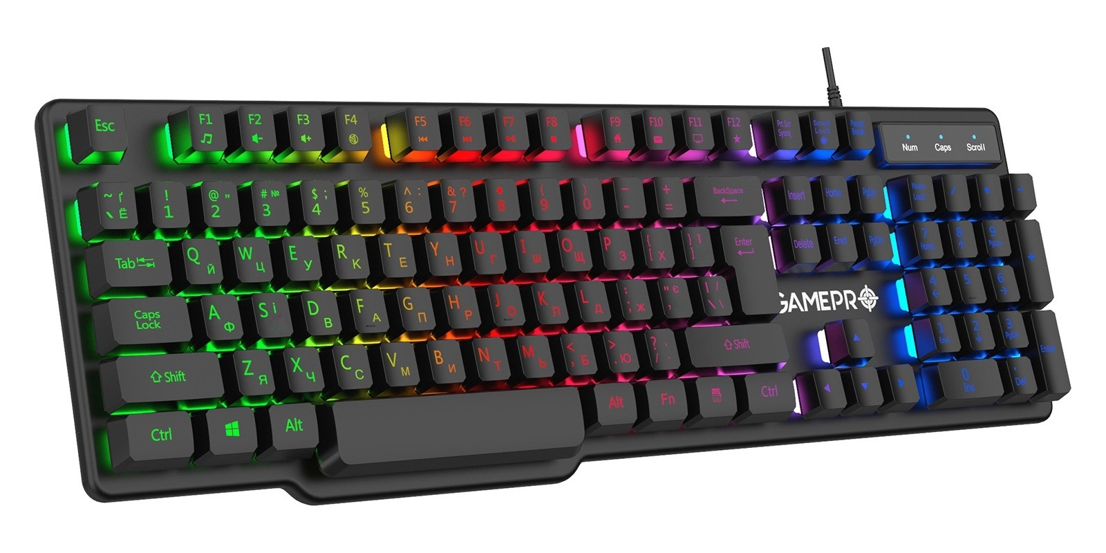 Клавіатура GamePro GK380 RGB Black 